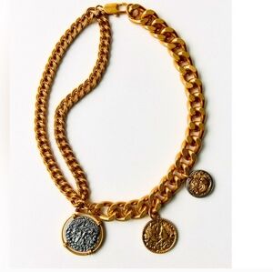 Zara Coin Charms Chain Necklace